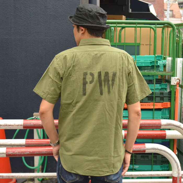 JELADO "CT21114B" S/S Officer Shirt PW Stencil Custom