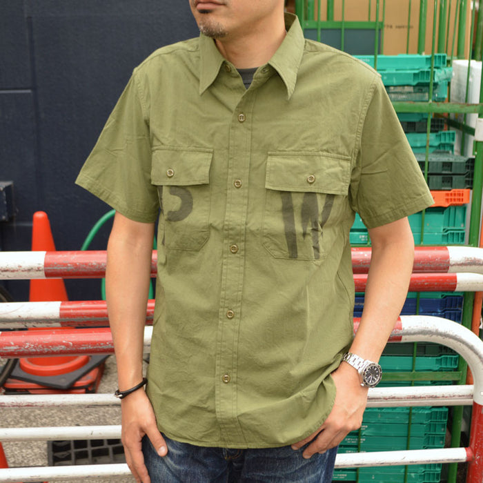 JELADO "CT21114B" S/S Officer Shirt PW Stencil Custom