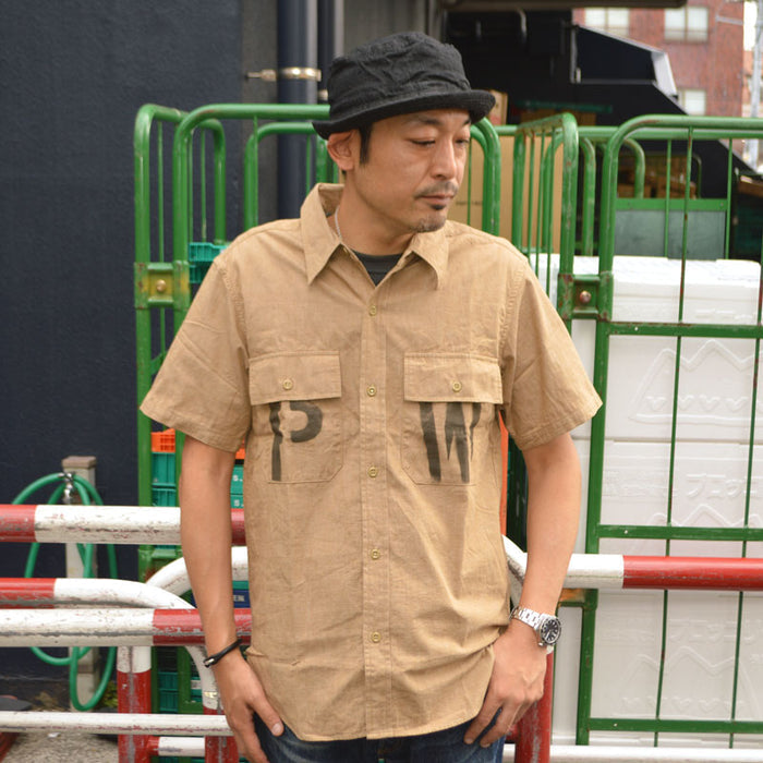 JELADO "CT21114B" S/S Officer Shirt PW Stencil Custom