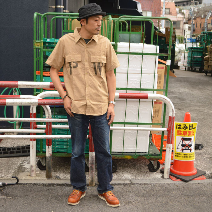 JELADO "CT21114B" S/S Officer Shirt PW Stencil Custom