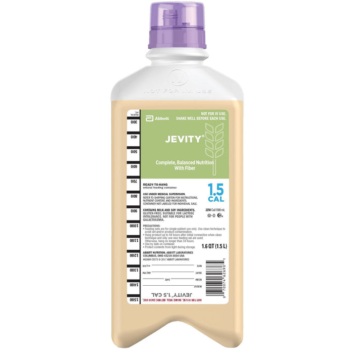 Jevity 1.5 Cal Tube Feeding Formula with Fiber, Unflavored, 1.5 Liter - 62689-Single - LL Medico