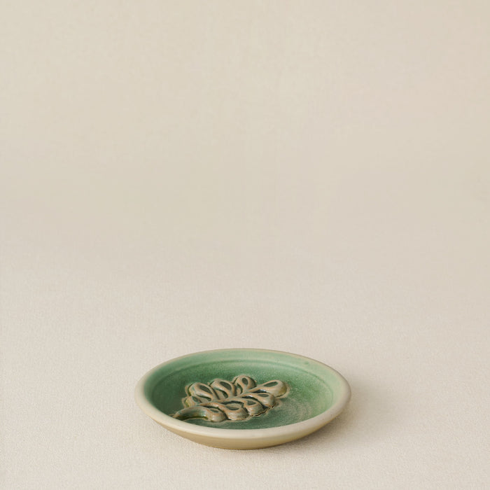Hand-thrown and hand-glazed ceramic jewelry dish by Rookwood Pottery