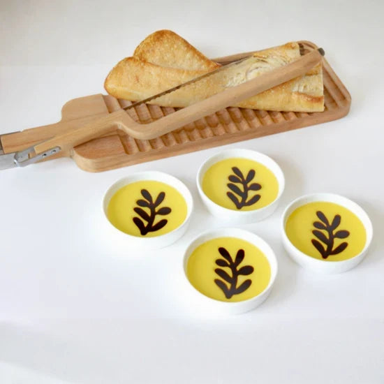 JF4010 Olive Oil & Balsamic Set of 4 Dipping Plates
