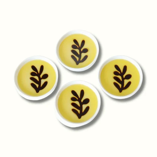 JF4010 Olive Oil & Balsamic Set of 4 Dipping Plates