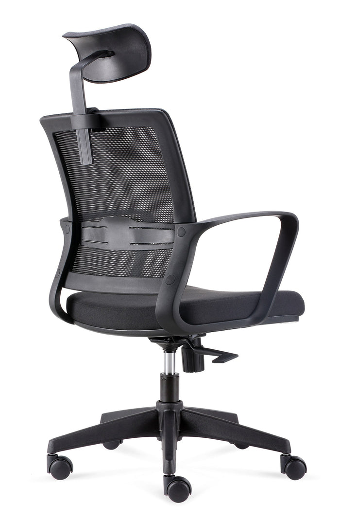 Joy(Highback) - Task Chair - Black Angle - Office R Us