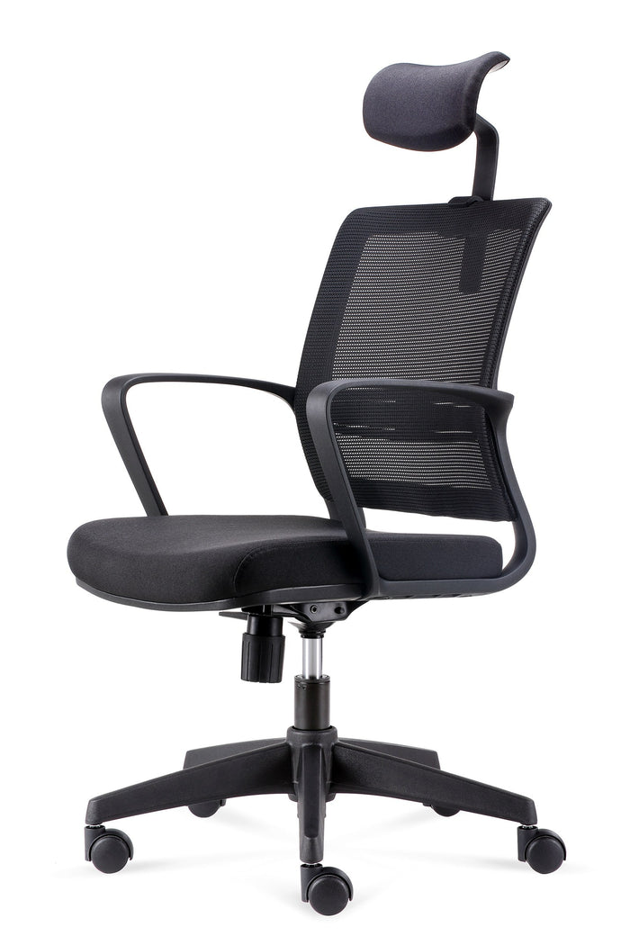 Joy(Highback) - Task Chair - Black Angle 2 - Office R Us