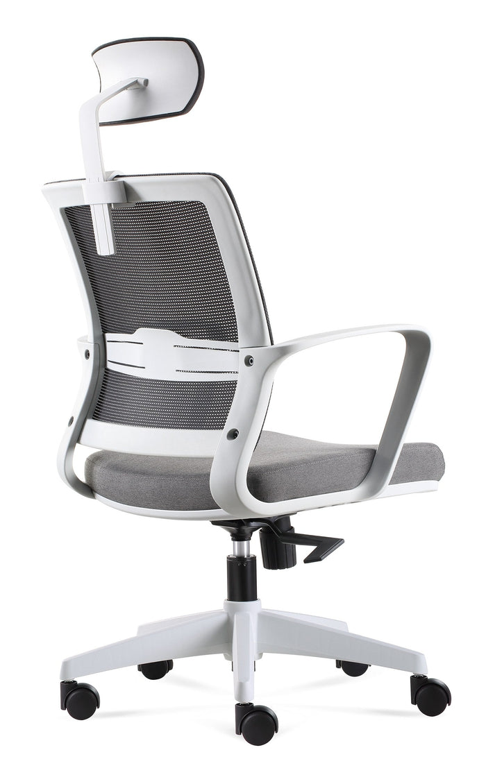 Joy(Highback) - Task Chair - Grey Back Angle - Office R Us