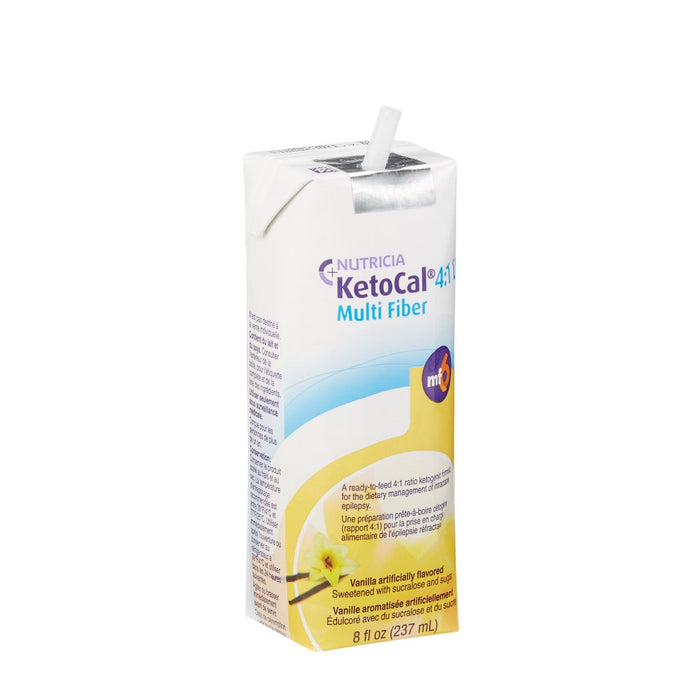KetoCal 4:1 LQ Multi Fiber Oral Supplement, Vanilla, 8 oz - 113354-Single - LL Medico