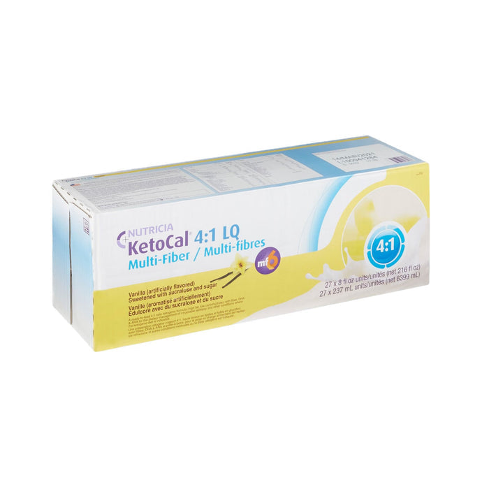 KetoCal 4:1 LQ Multi Fiber Oral Supplement, Vanilla, 8 oz - 113354-Single - LL Medico
