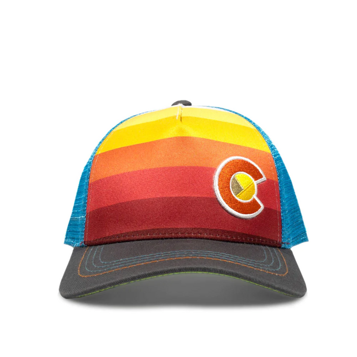 KIDS TRUCKER SUNSET FADER HAT
