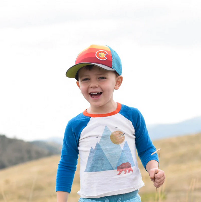 KIDS TRUCKER SUNSET FADER HAT