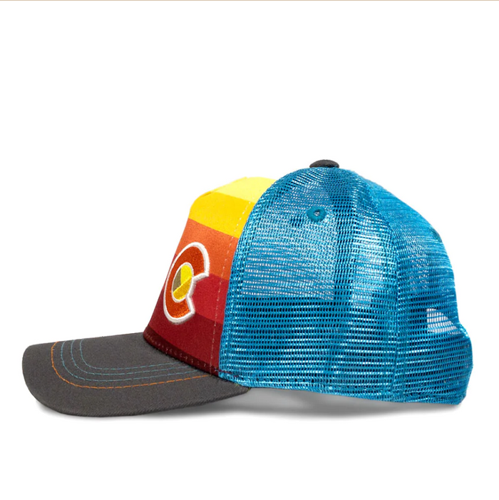 KIDS TRUCKER SUNSET FADER HAT
