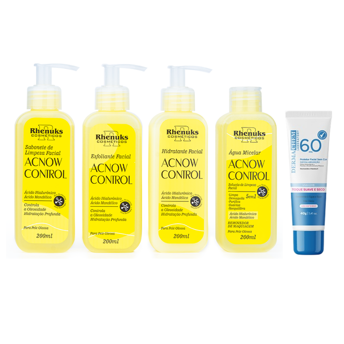 Kit SkinCare Acnow Control + Protetor Solar FPS 60 Dermachem