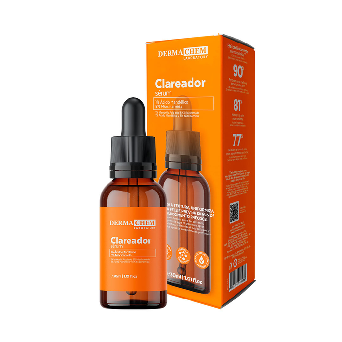 Kit Skincare Acnow Control + Sérum Clareador Dermachem+ Proteção Solar FPS 60 Dermacehm