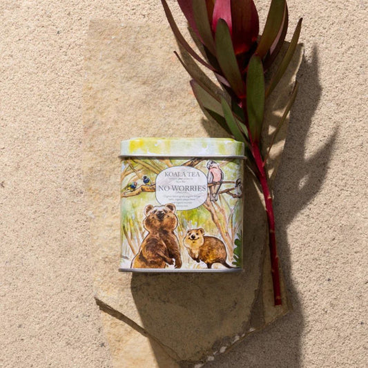 Koala Tea Gift Tin - Organic Tea Bags No Worries (10 pack)