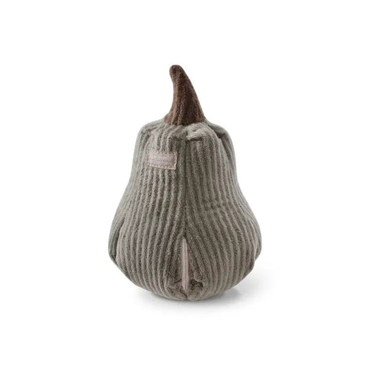 The LAMBWOLF COLLECTIVE - BUTTERNUT DOG TOY (S) is a stuffed pumpkin-shaped dog toy with treat pockets, featured against a white background.