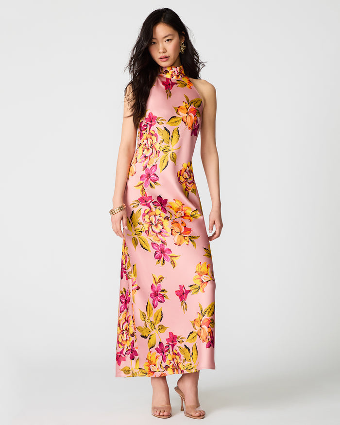 LARA Tropical Breeze High-Neck Women's Maxi Dress | Steve Madden