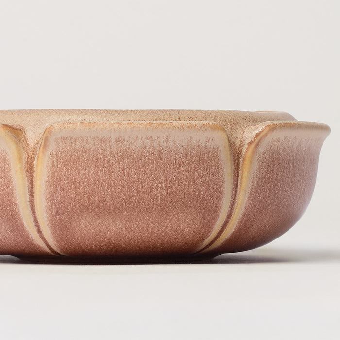 Large Flower Dish, Hazelnut