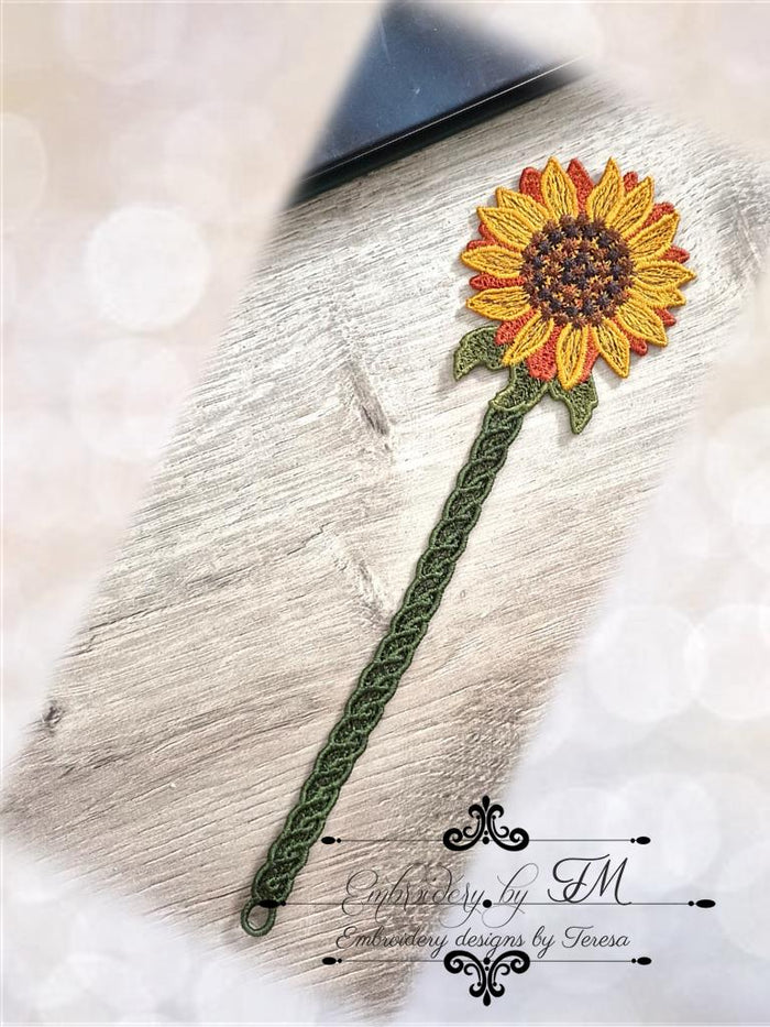 Large set Bookmark flowers TM / 5x7 hoop