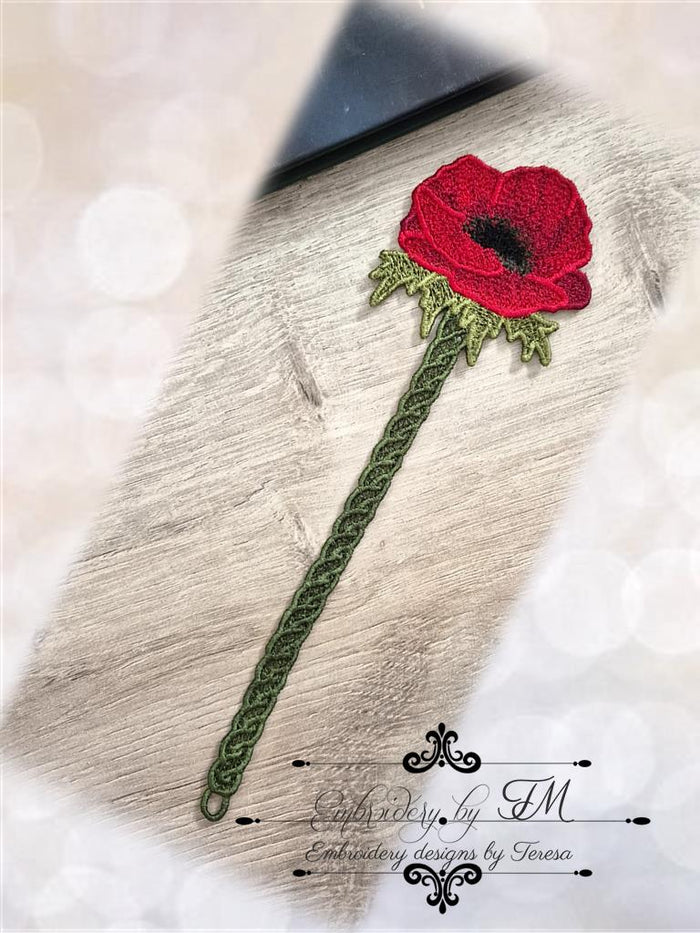 Large set Bookmark flowers TM / 5x7 hoop