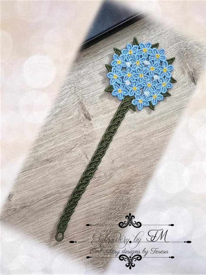 Large set Bookmark flowers TM / 5x7 hoop