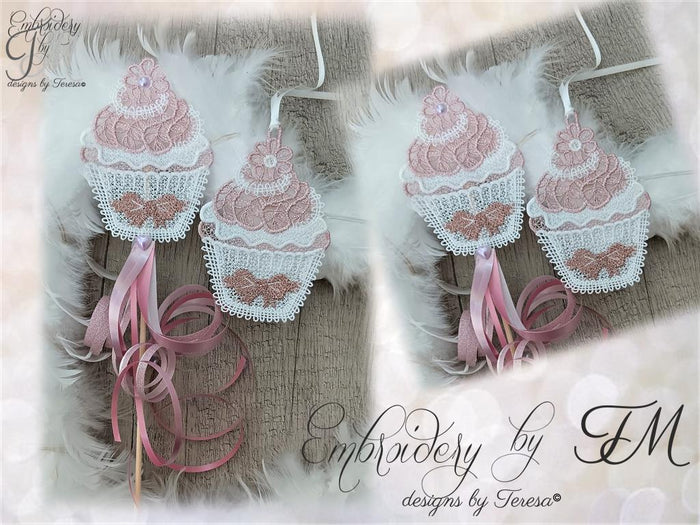 Large set Cupcakes FSL/4x4 hoop/two variations