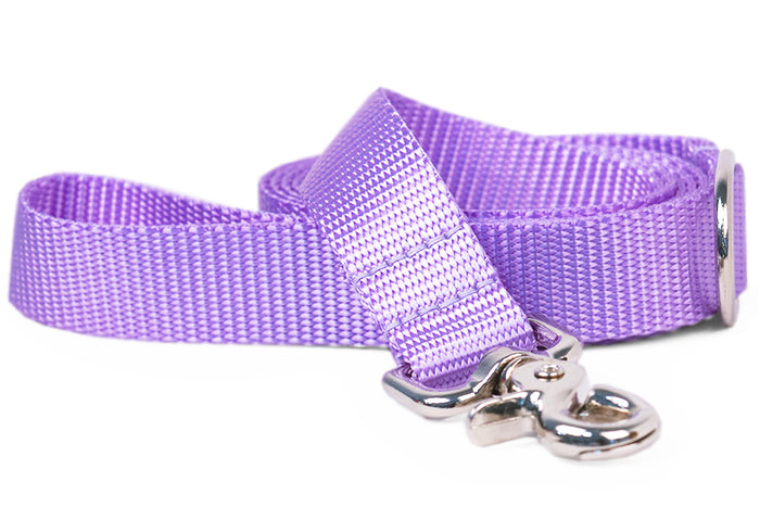 Lavender Webbing Leash - Crew LaLa