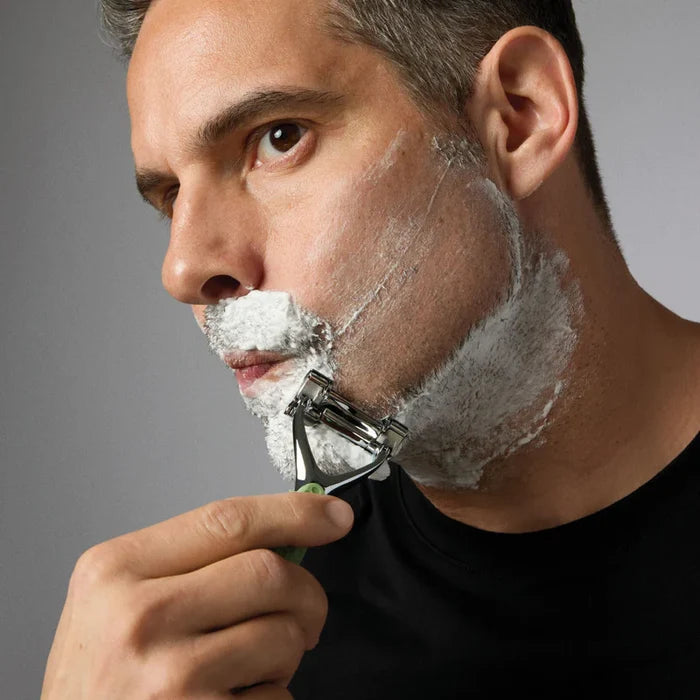 Leaf Shave 2-Blade Reusable Pivoting Safety Razor (10pk Blades)