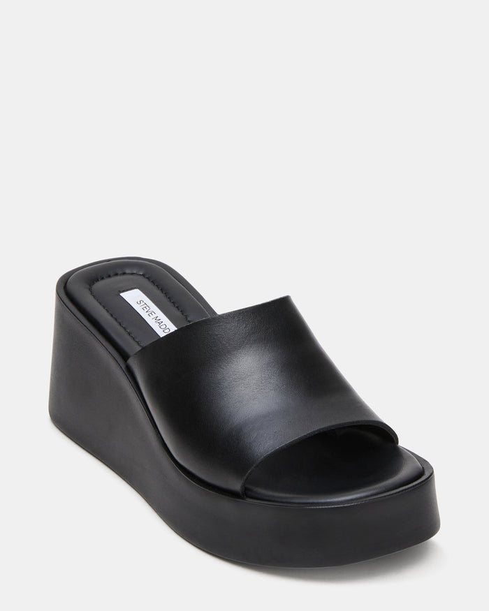 LEORA BLACK LEATHER