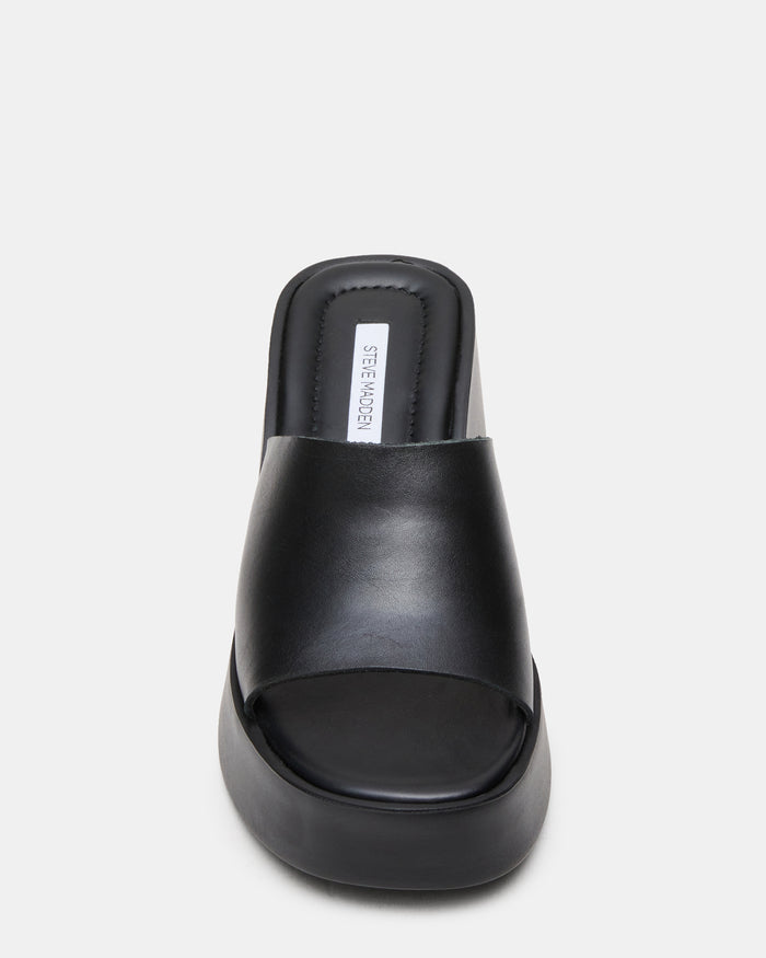 LEORA BLACK LEATHER