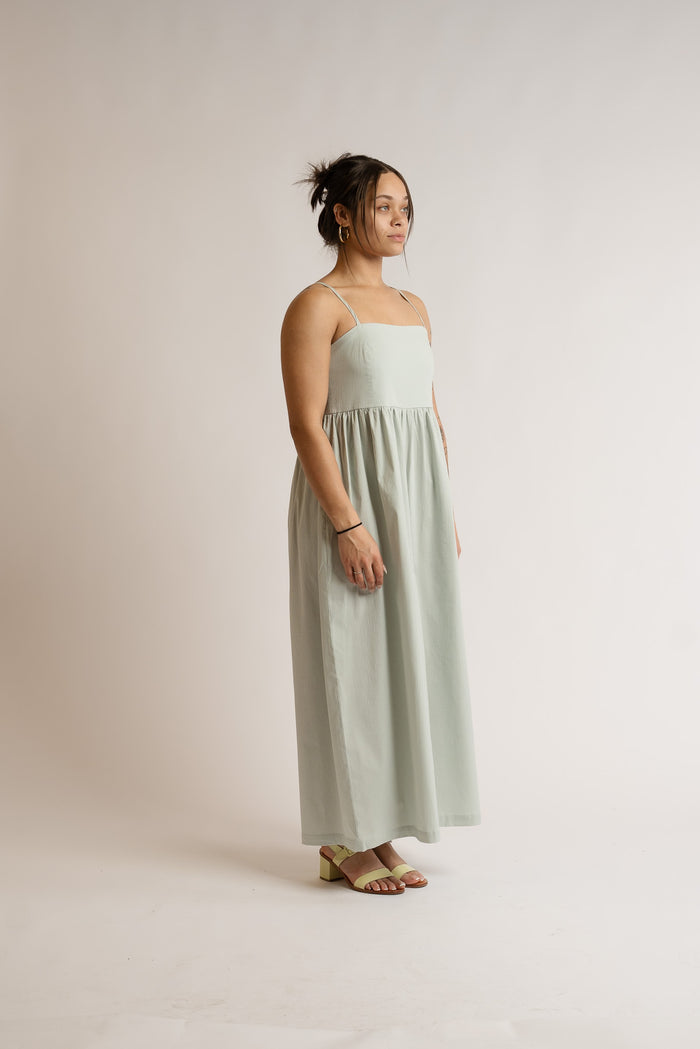 Light Mint Seersucker Full Jumper