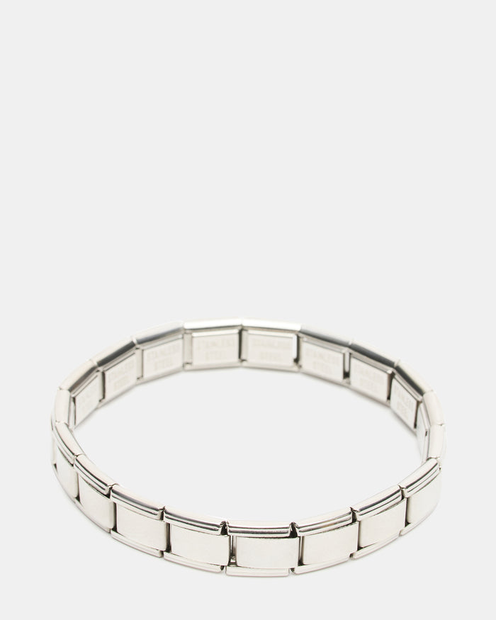 LINK Silver Stretch Bracelet | Steve Madden