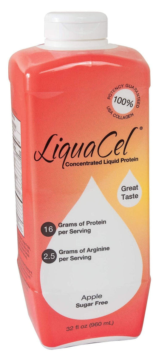 LiquaCel Concentrated Liquid Protein Oral Supplement, Apple, 32 oz - GH-88-Single - LL Medico