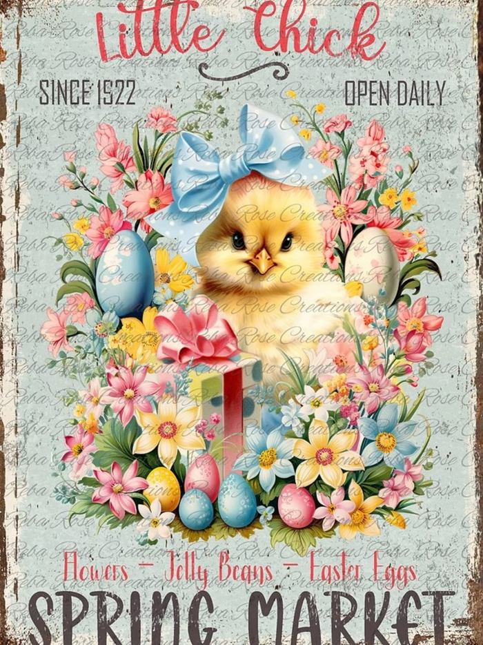 Little Chick Rice Paper by Reba Rose Creations