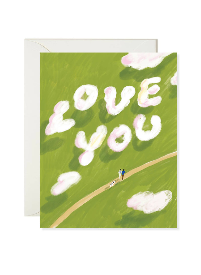 Love You Clouds Card