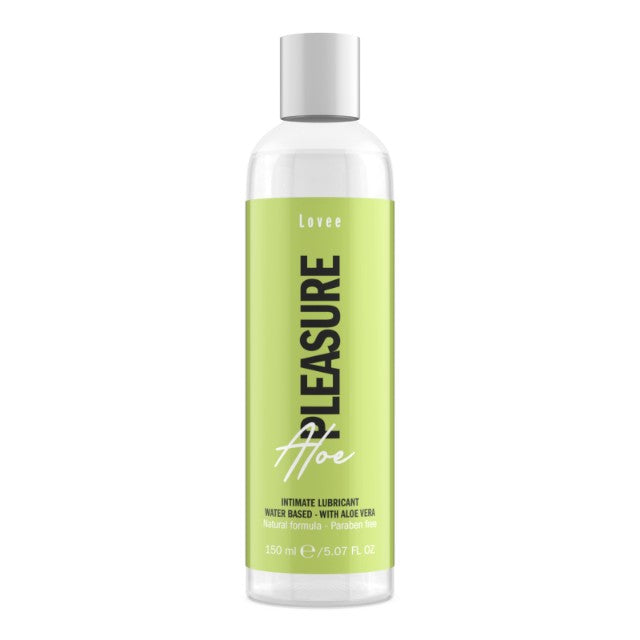 Lubrifiant LOVEE Aloe Pleasure, pe bază de apă, formulă naturală cu aloe vera, compatibil cu prezervative, 150 ml