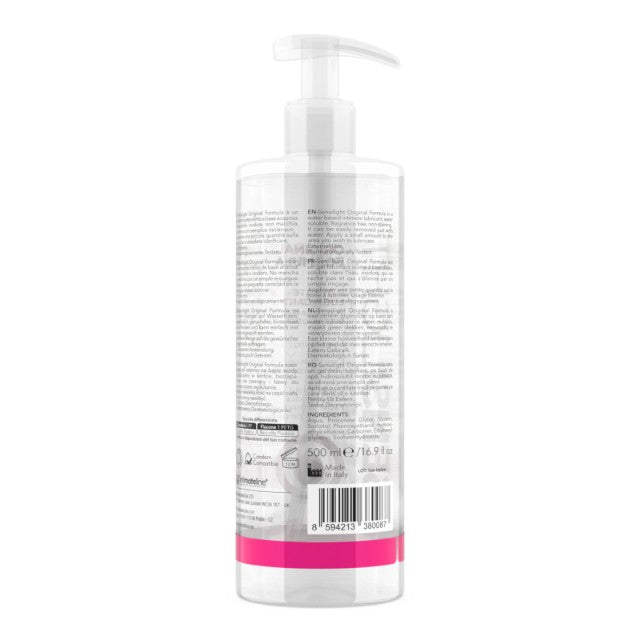 Lubrifiant SENSILIGHT Original Formula, pe bază de apă, cu efect de lungă durată, compatibil cu prezervative, 500 ml