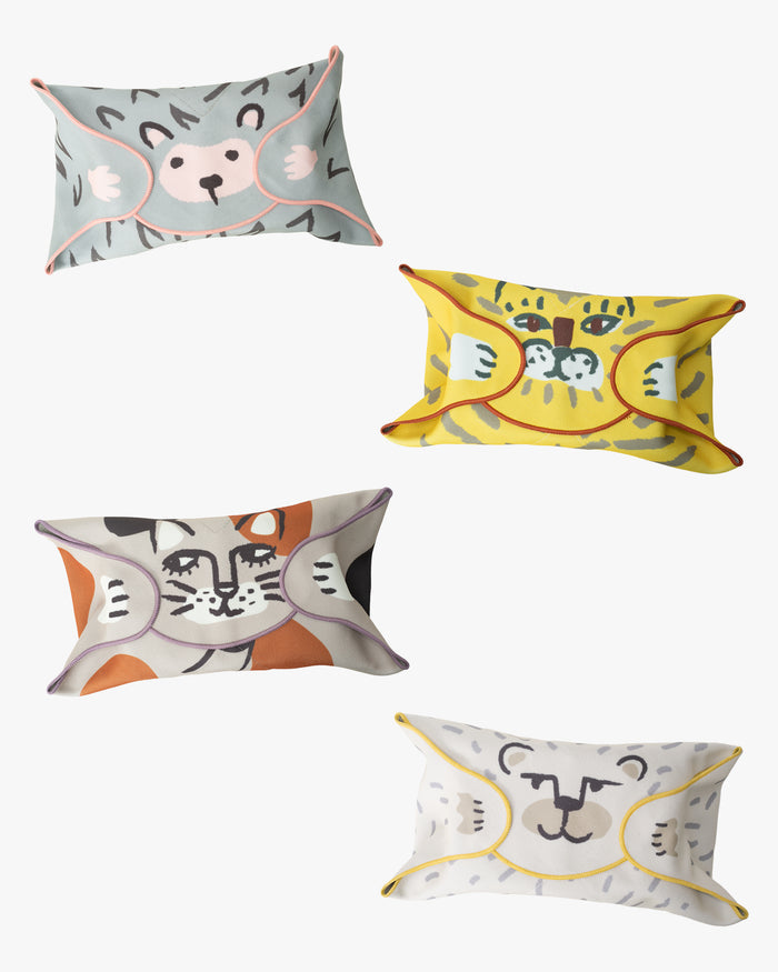 Lunch Bag/Velcro, Bisque, Momonga Series, Tiger