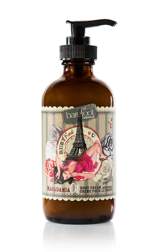 Macadamia Oil Body Cream - Ruby Red