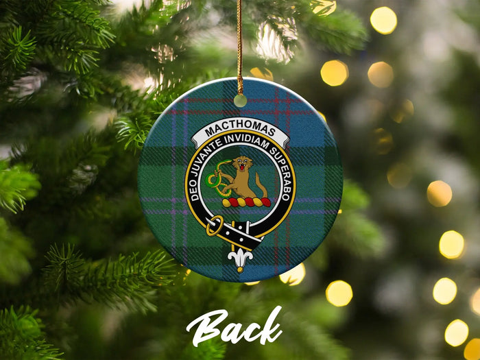 Scottish Clan Green Tartan Christmas Ornament