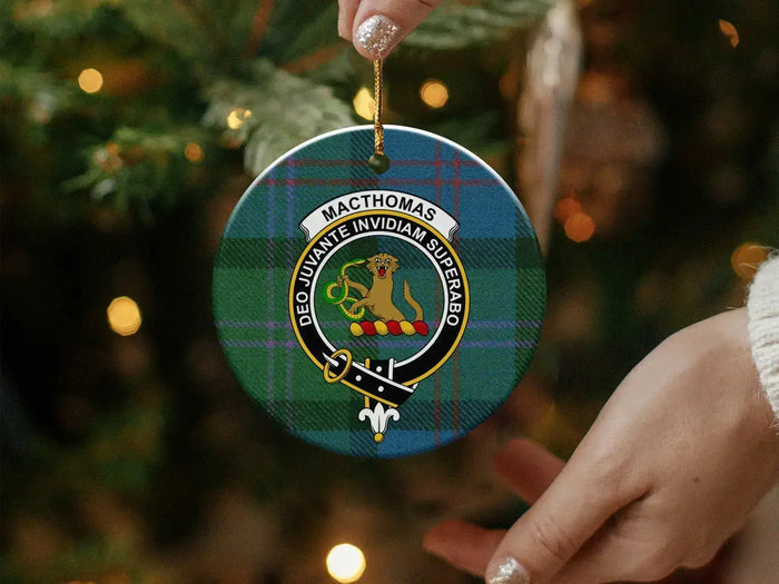 MacThomas Family Crest Christmas Ornament
