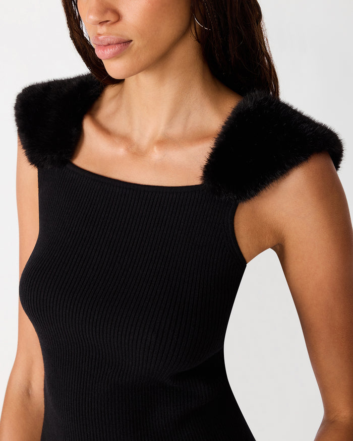MADELYN SWEATER TOP BLACK