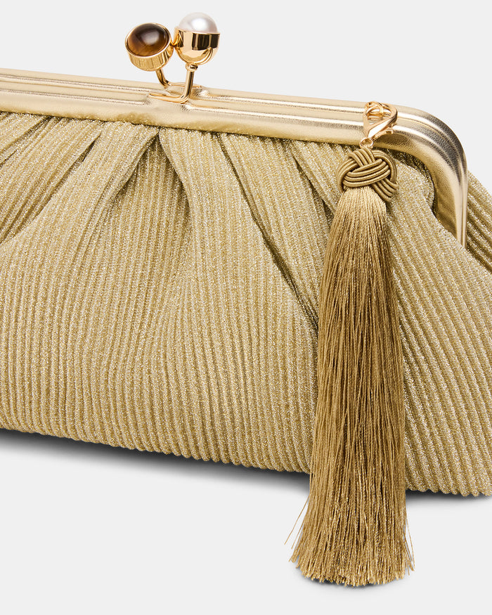 MARISOL BAG GOLD PLISSE