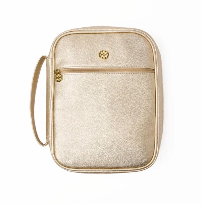Mary Square Bible Cover-Champagne