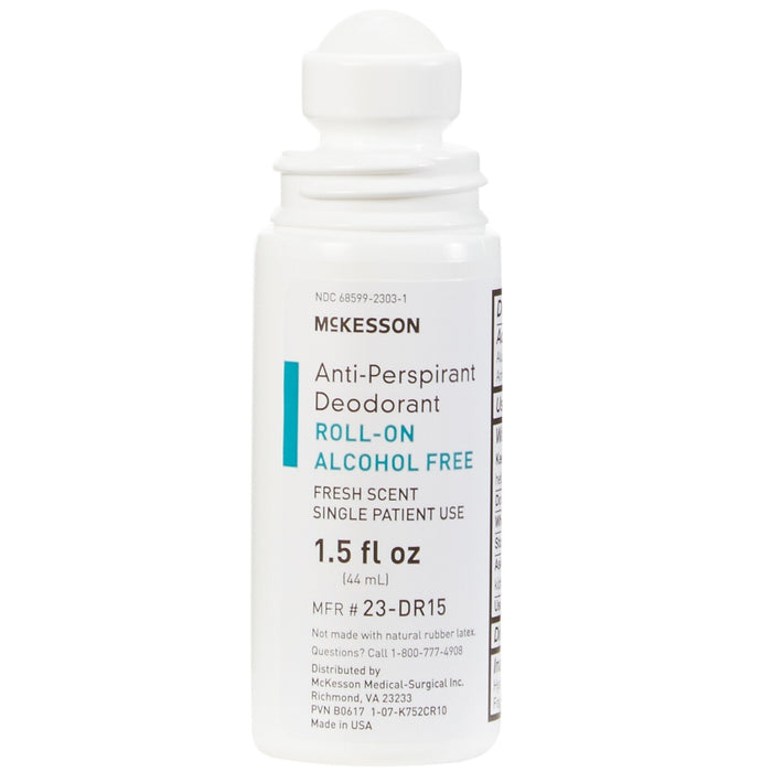 McKesson Anti-Perspirant Deodorant Roll-On, Alcohol Free, Fresh Scent, 1.5 fl oz