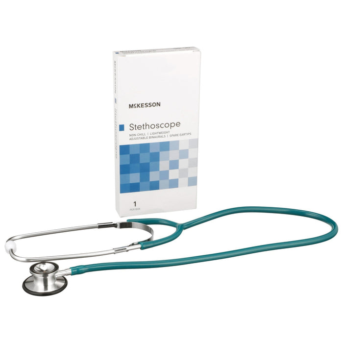 McKesson Classic Dual Head Stethoscope, Teal, 22" - 01-670TLGM-Single - LL Medico