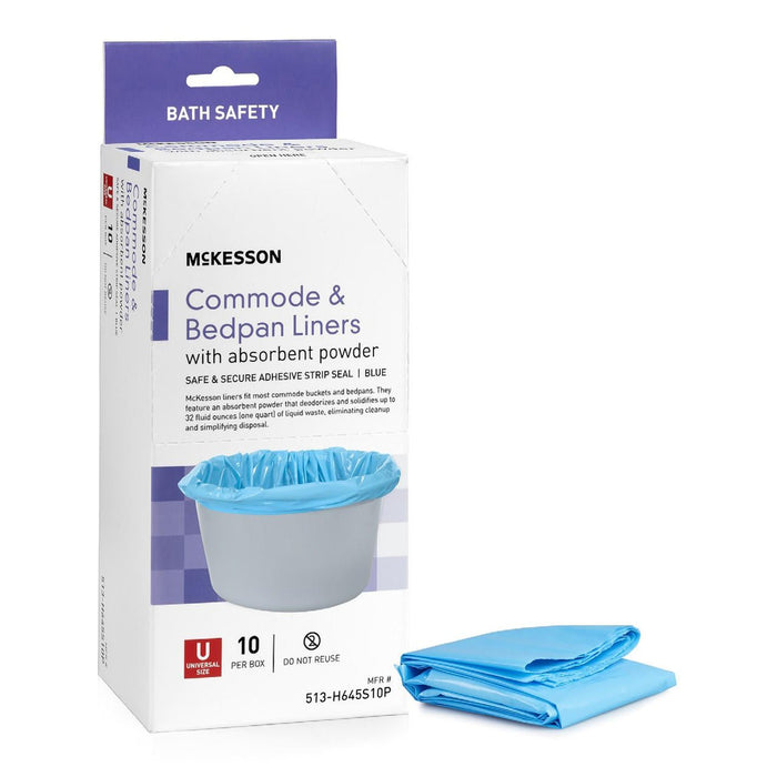 McKesson Commode Liners - 513-H645S10P-Box - LL Medico