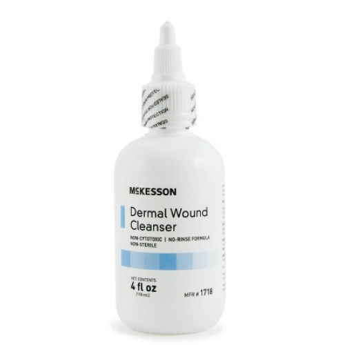 McKesson Dermal Wound Cleanser, 4 oz Squeeze Bottle - 1718-Single - LL Medico