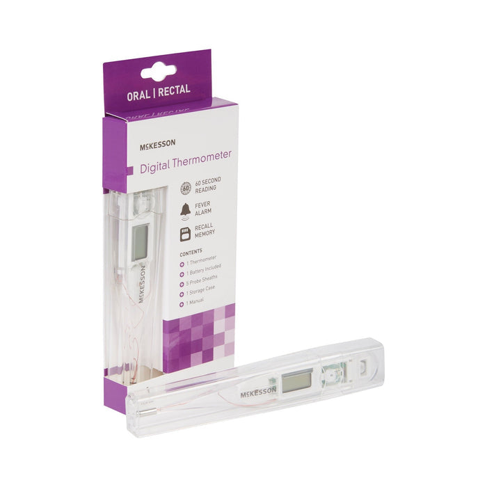 McKesson Digital Stick Thermometer, Oral/Rectal - 16-412GM-00-Single - LL Medico