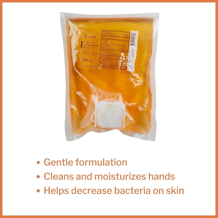 McKesson Foaming Antibacterial Soap, Clean Scent, 1000 mL
